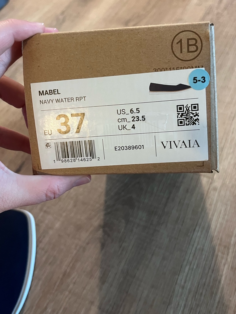 VIVAIA Mabel Navy Blue Square Toe Ballet Flats - NWT - Picture 11 of 13
